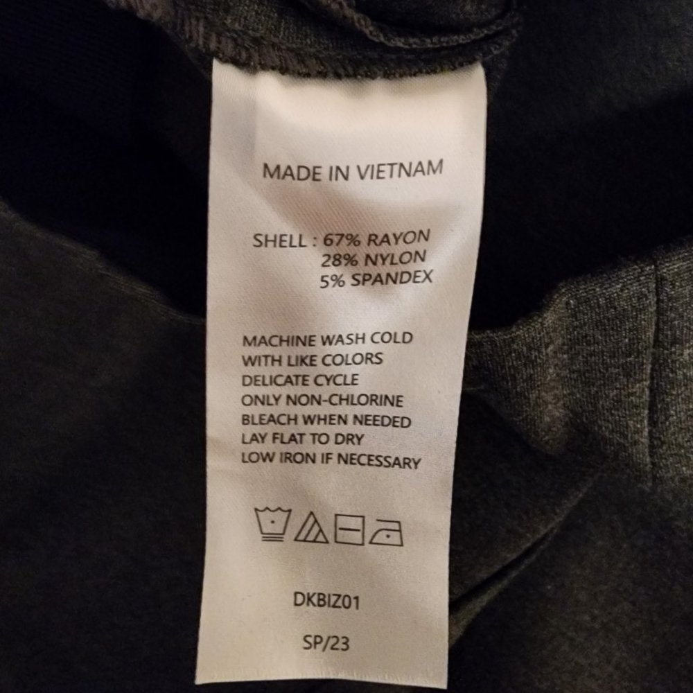 Quince Ultra-Stretch Ponte Pintuck Ankle Pant NWT Gray Large - Picture 6 of 7